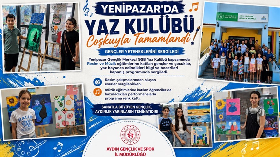 Yenipazar’da Yaz Kulübü Coşkuyla Tamamlandı: Gençler Yeteneklerini Sergiledi