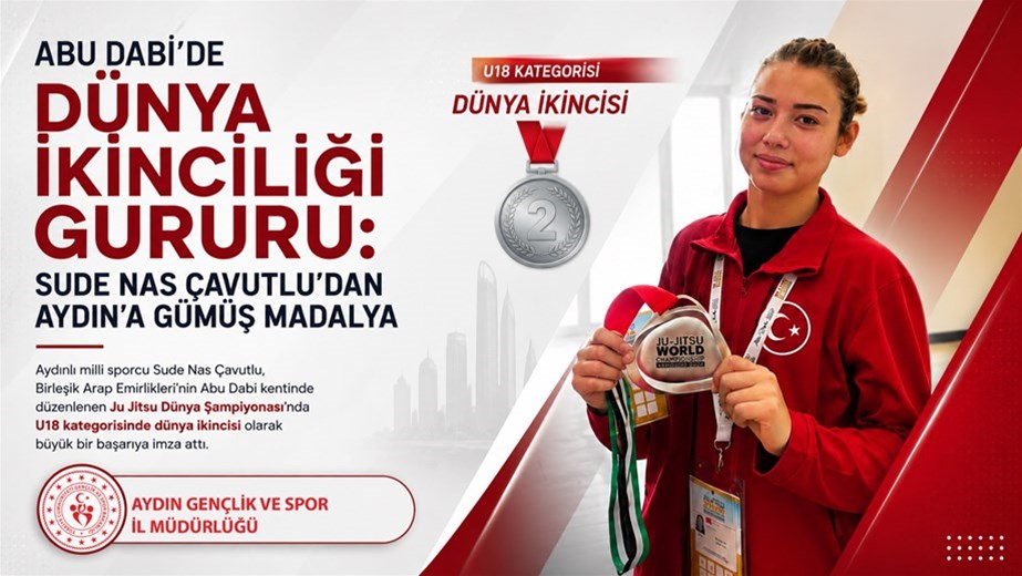 Abu Dabi'de Dünya İkinciliği Gururu: Sude Nas Çavutlu'dan Aydın'a Gümüş Madalya