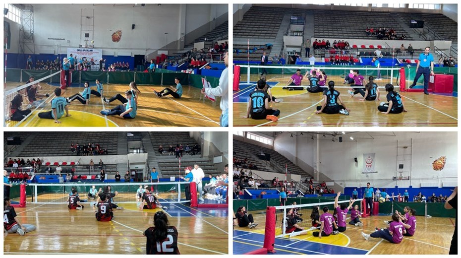 NAZİLLİ’DE OKUL SPORLARI OTURARAK VOLEYBOL TÜRKİYE BİRİNCİLİĞİ HEYECANI BAŞLADI