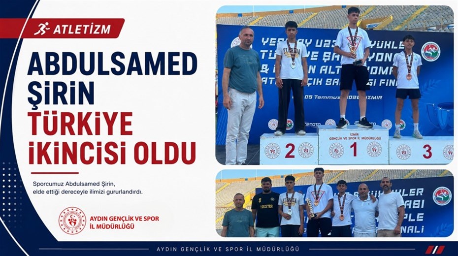 ABDULSAMED ŞİRİN TÜRKİYE İKİNCİSİ OLDU