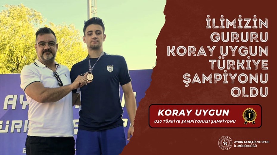 İLİMİZİN GURURU KORAY UYGUN TÜRKİYE ŞAMPİYONU OLDU