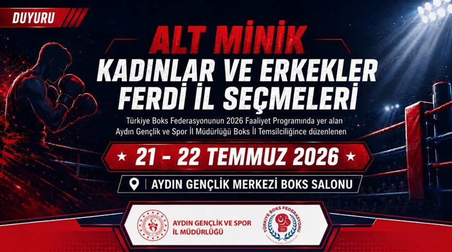 ALT MİNİK KADINLAR VE ERKEKLER FERDİ İL SEÇMELERİ AYDIN’DA DÜZENLENECEK