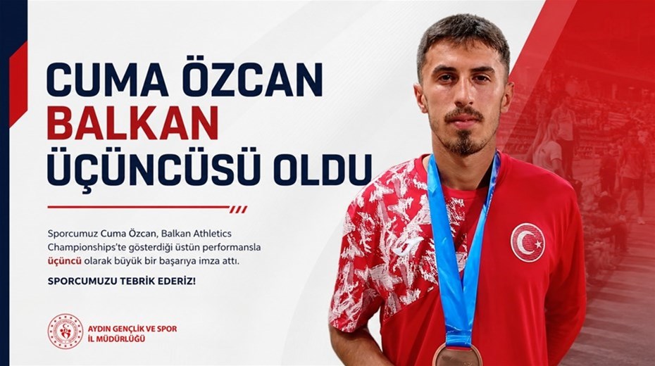 CUMA ÖZCAN BALKAN ÜÇÜNCÜSÜ OLDU