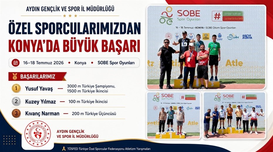 ÖZEL SPORCULARIMIZDAN KONYA’DA BÜYÜK BAŞARI