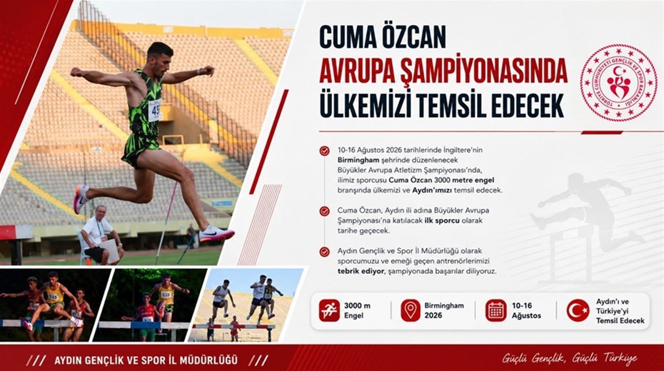 CUMA ÖZCAN AVRUPA ŞAMPİYONASINDA ÜLKEMİZİ TEMSİL EDECEK