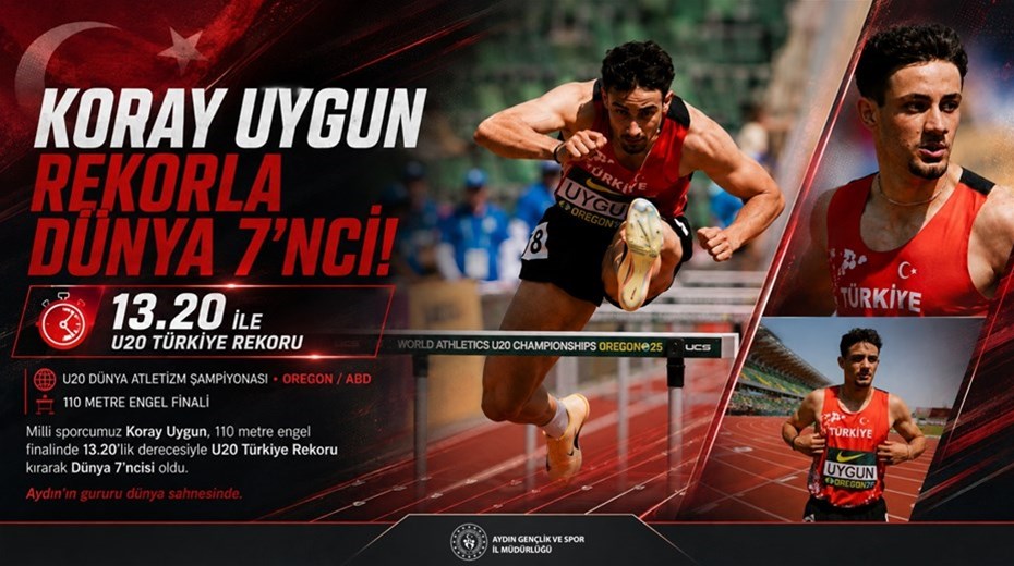 KORAY UYGUN REKORLA DÜNYA 7’NCİSİ OLDU