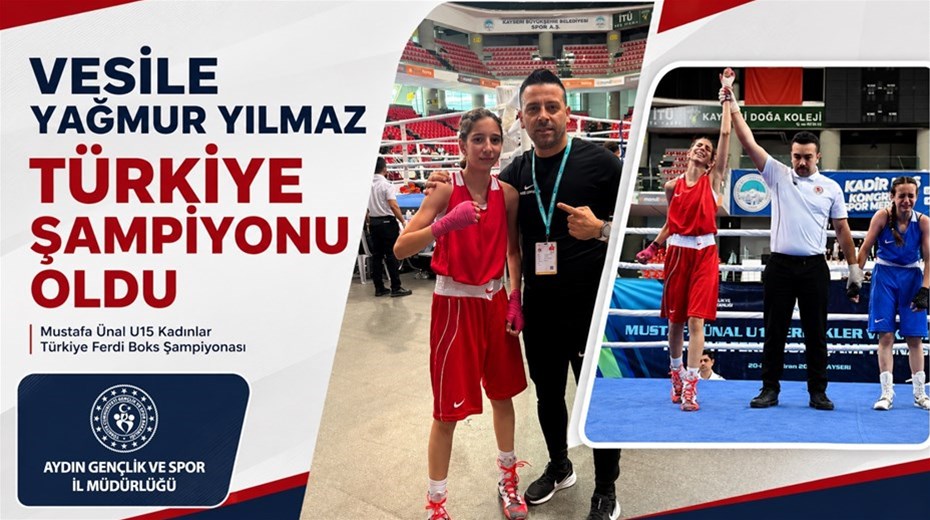 SEM SPORCUMUZ VESİLE YAĞMUR YILMAZ TÜRKİYE ŞAMPİYONU OLDU