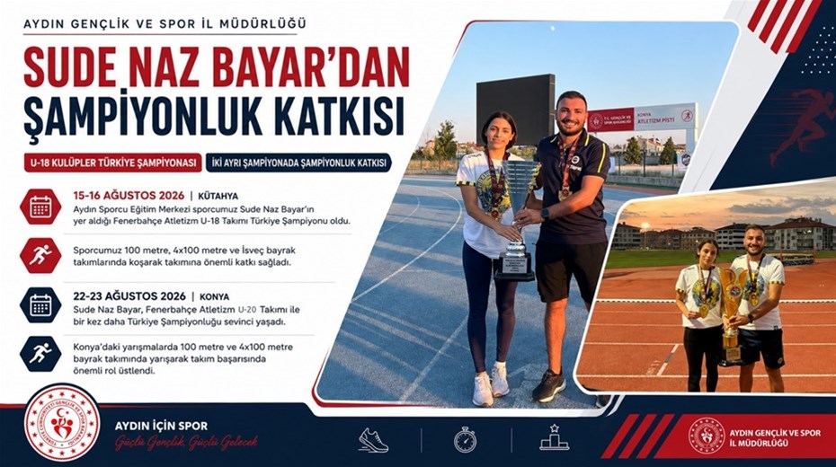 SUDE NAZ BAYAR’DAN  ŞAMPİYONLUK KATKISI
