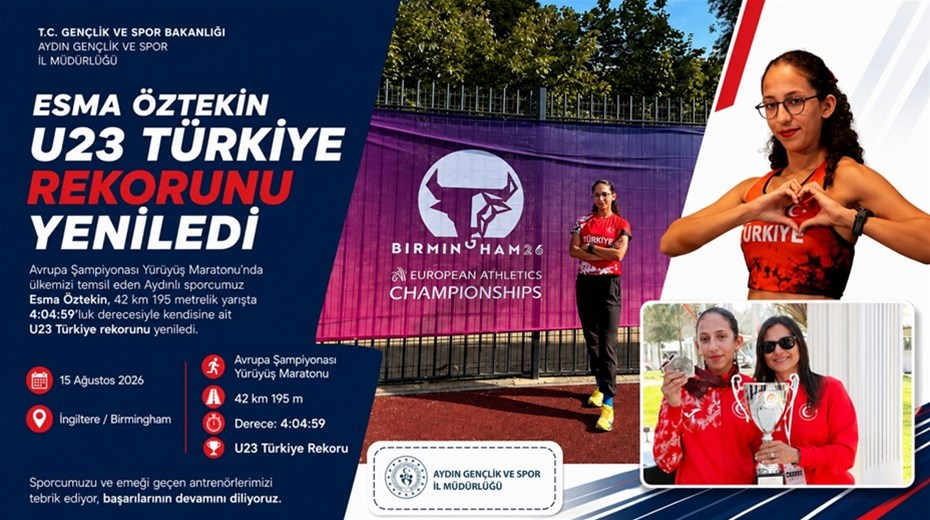 ESMA ÖZTEKİN U23 TÜRKİYE REKORUNU YENİLEDİ