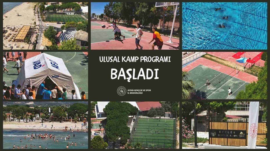 ULUSAL KAMP PROGRAMI BAŞLADI: 160 GENÇ KUŞADASI EFELER GENÇLİK KAMPI’NDA BULUŞTU