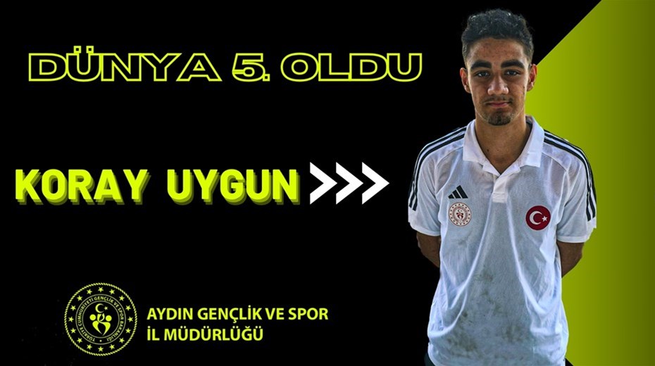 TÜRKİYEYİ GURURLANDIRAN BAŞARI: AYDINLI SPORCU DÜNYA 5.Sİ OLDU